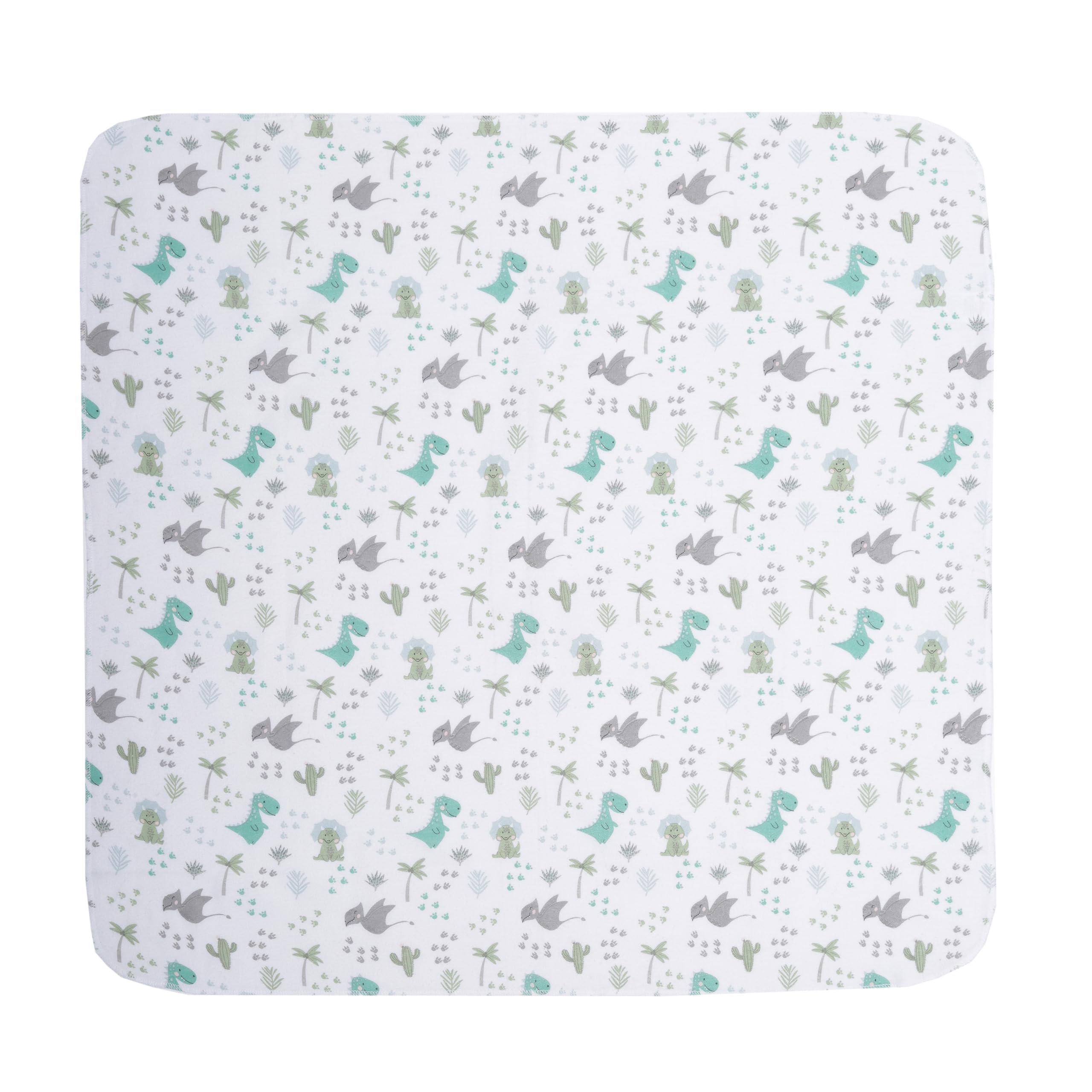 EVERYDAY KIDS solid green blanket offers gentle warmth for stroller outings.