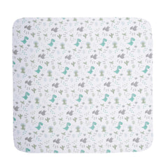 EVERYDAY KIDS solid green blanket offers gentle warmth for stroller outings.