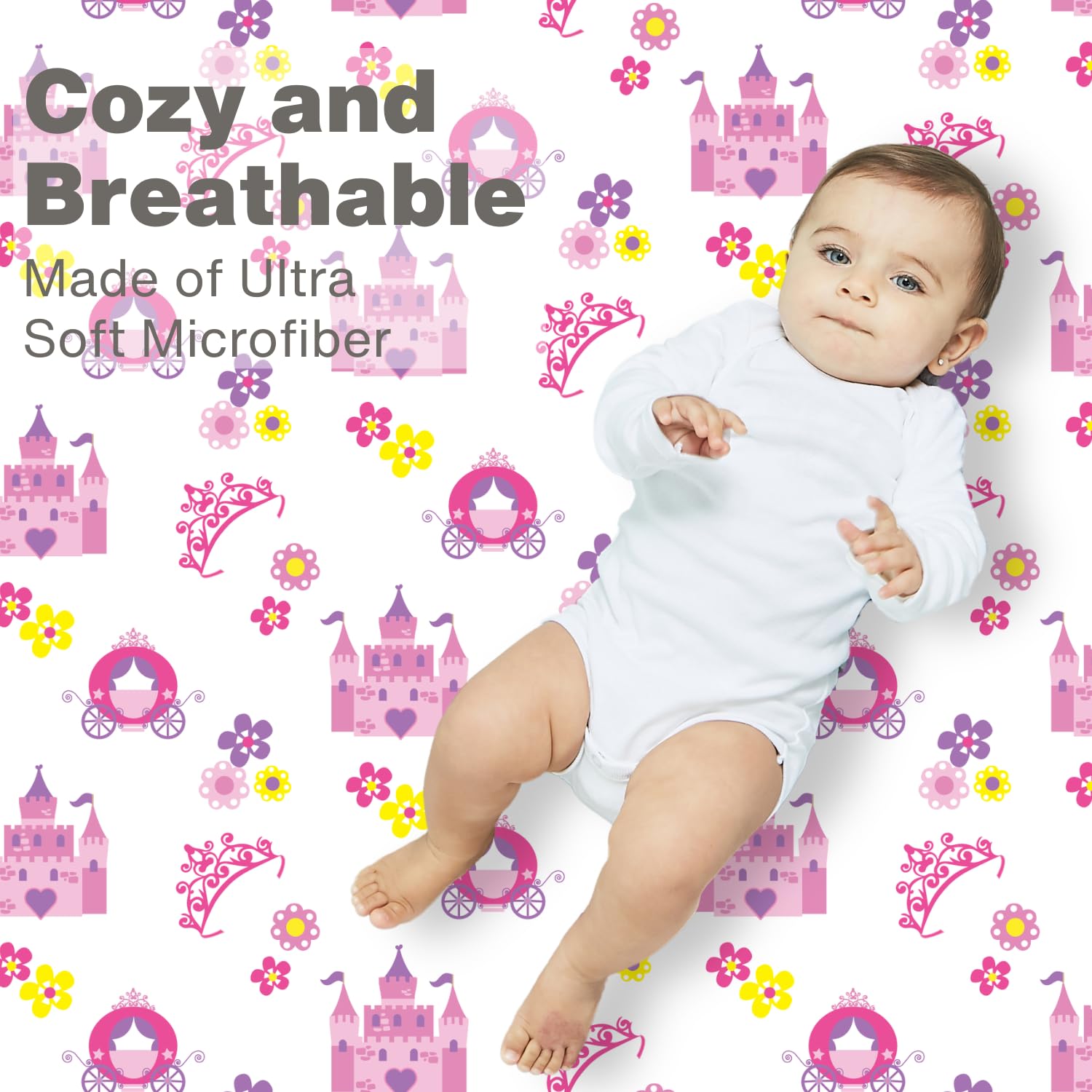 EVERYDAY KIDS Storyland 8-deep-pockets crib sheet stays snug on standard mattress