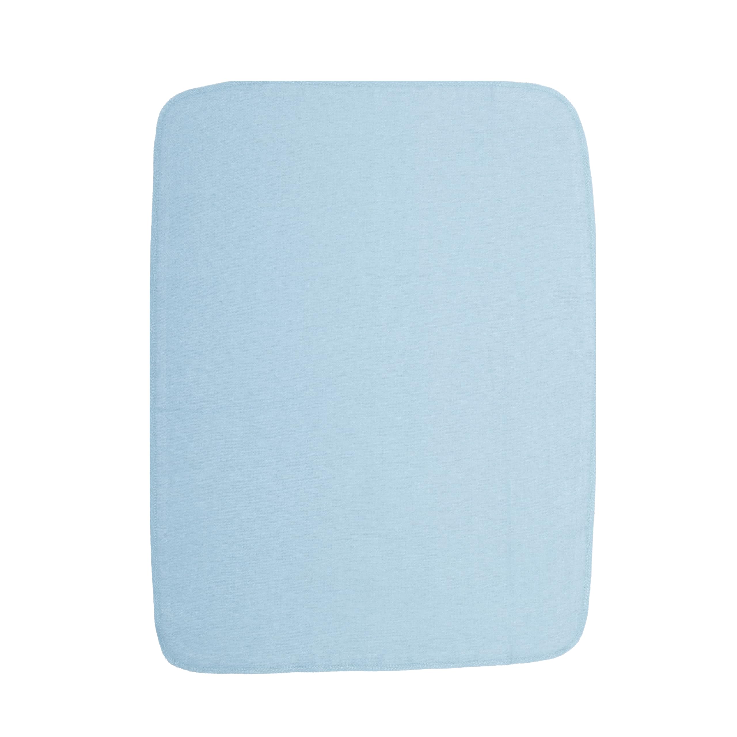 EVERYDAY KIDS solid-blue burp cloth keeps shoulders dry during feeding