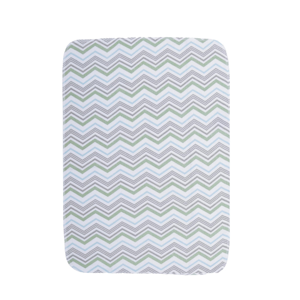 EVERYDAY KIDS solid-green burp cloths provide versatile use beyond burping