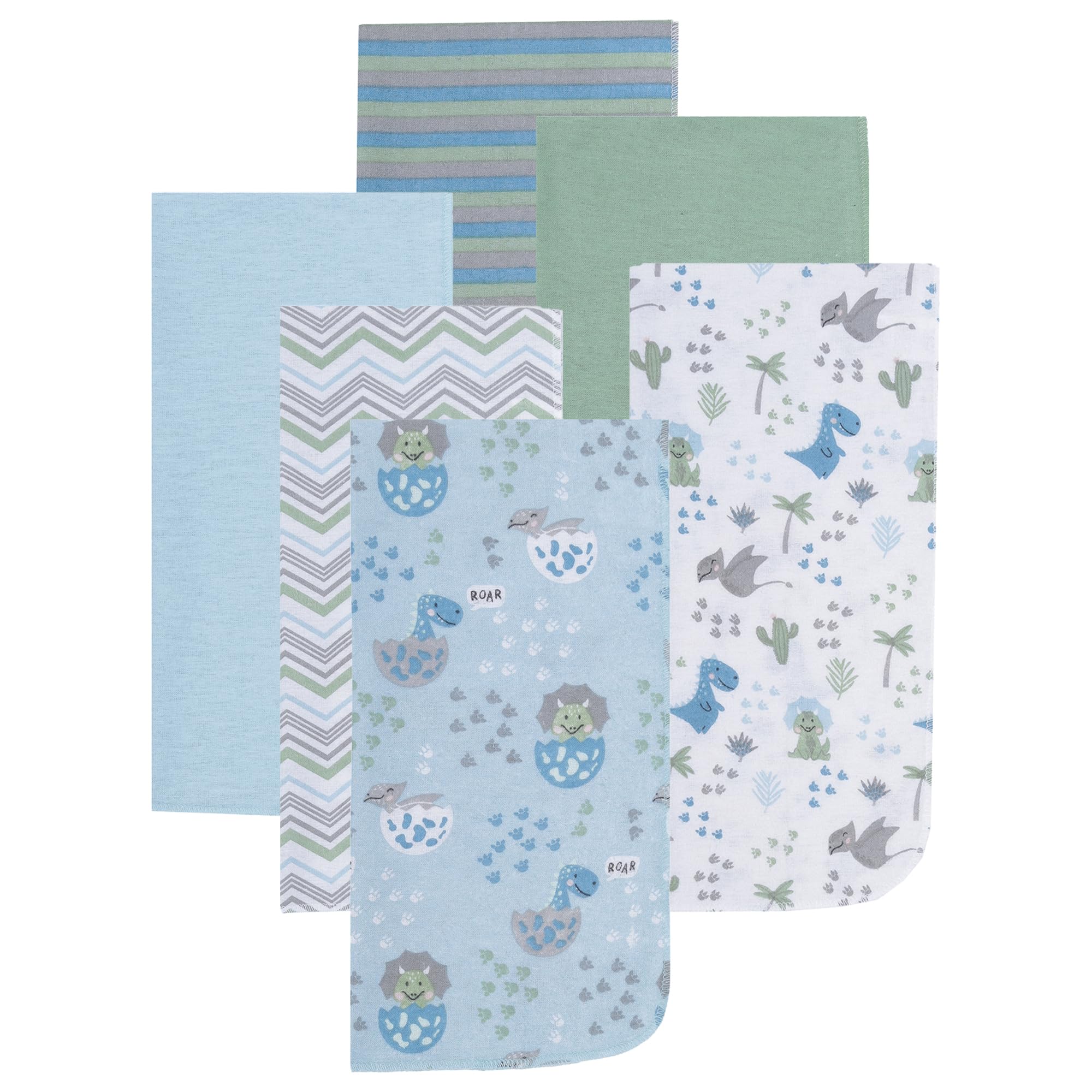 EVERYDAY KIDS washcare-friendly burp cloths stay soft after washing