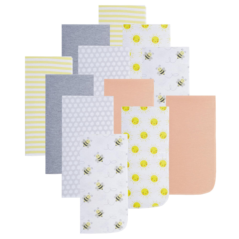Everyday Kids burp cloths bees print protect clothing during feeds