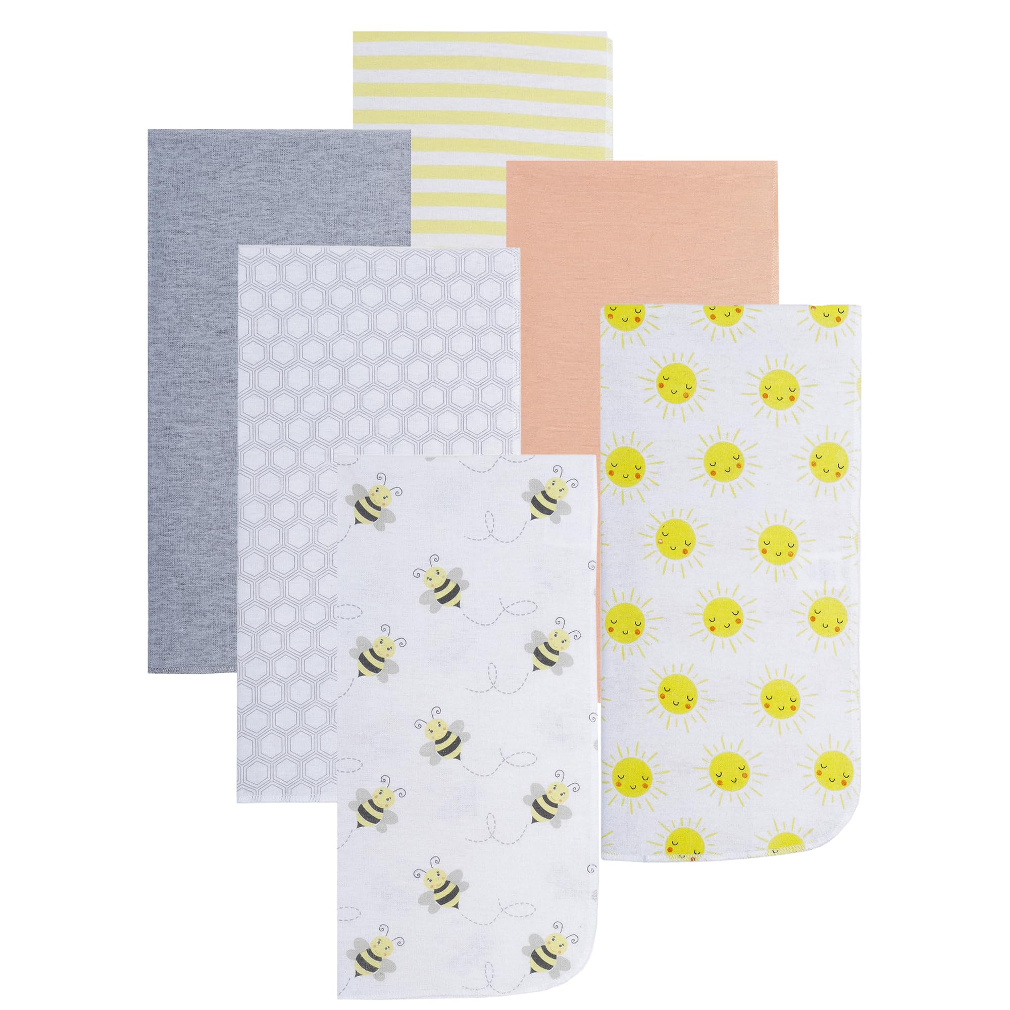 Everyday Kids burp cloths pack shot highlights set versatility