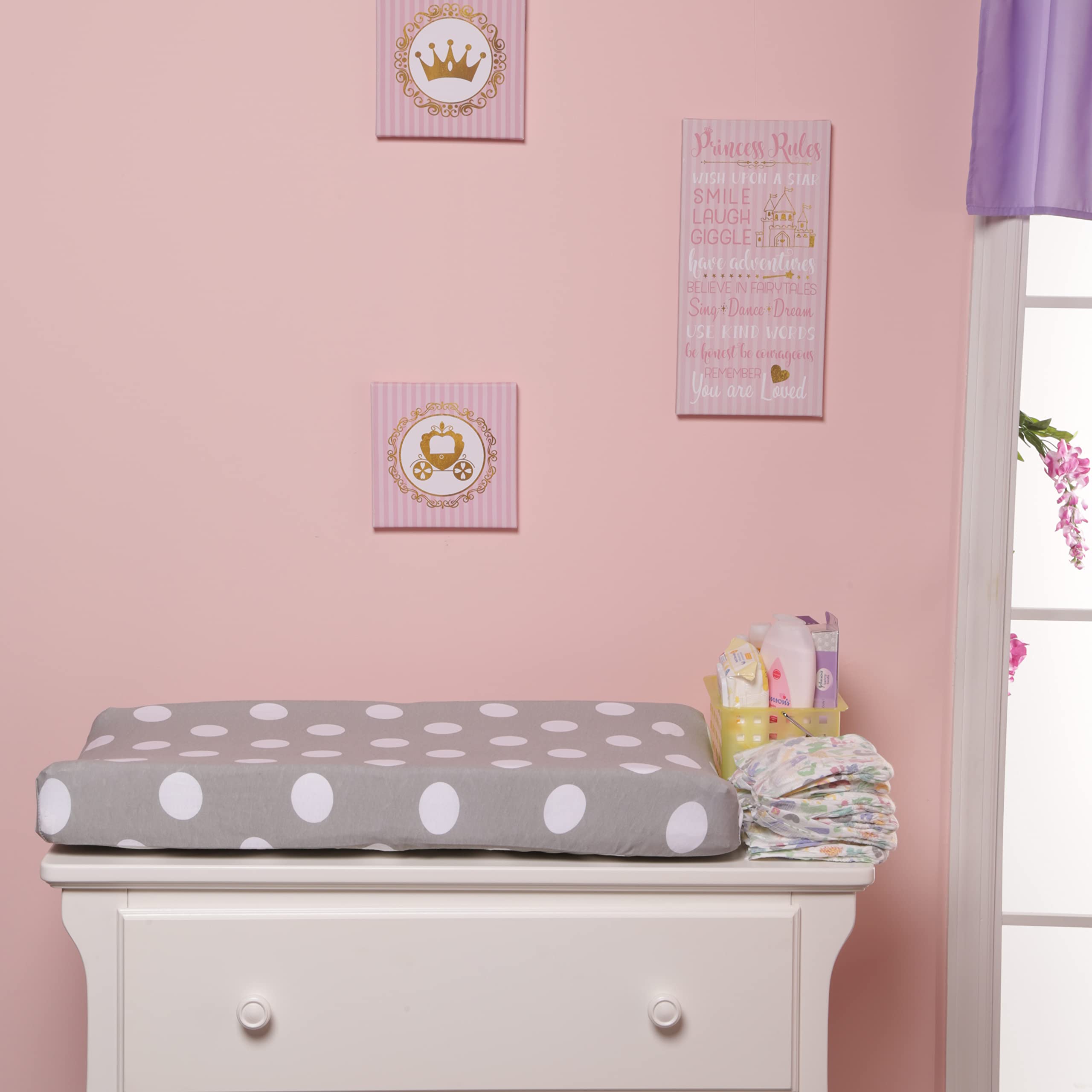 EVERYDAY KIDS changing pad cover breathable jersey-knit fabric for gentle skin contact
