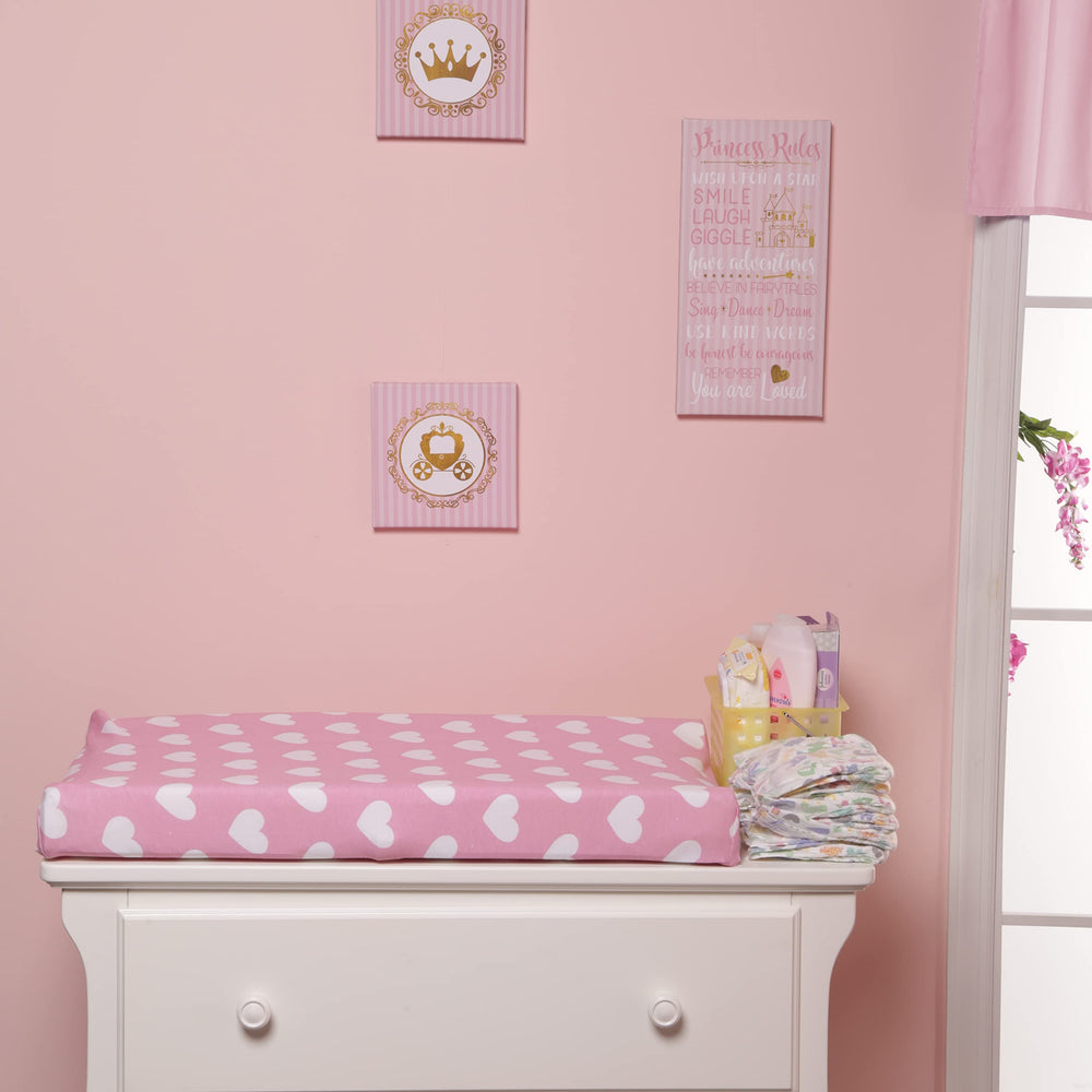 EVERYDAY KIDS changing pad cover eyelet harness footage demonstrates safety harness compatibility