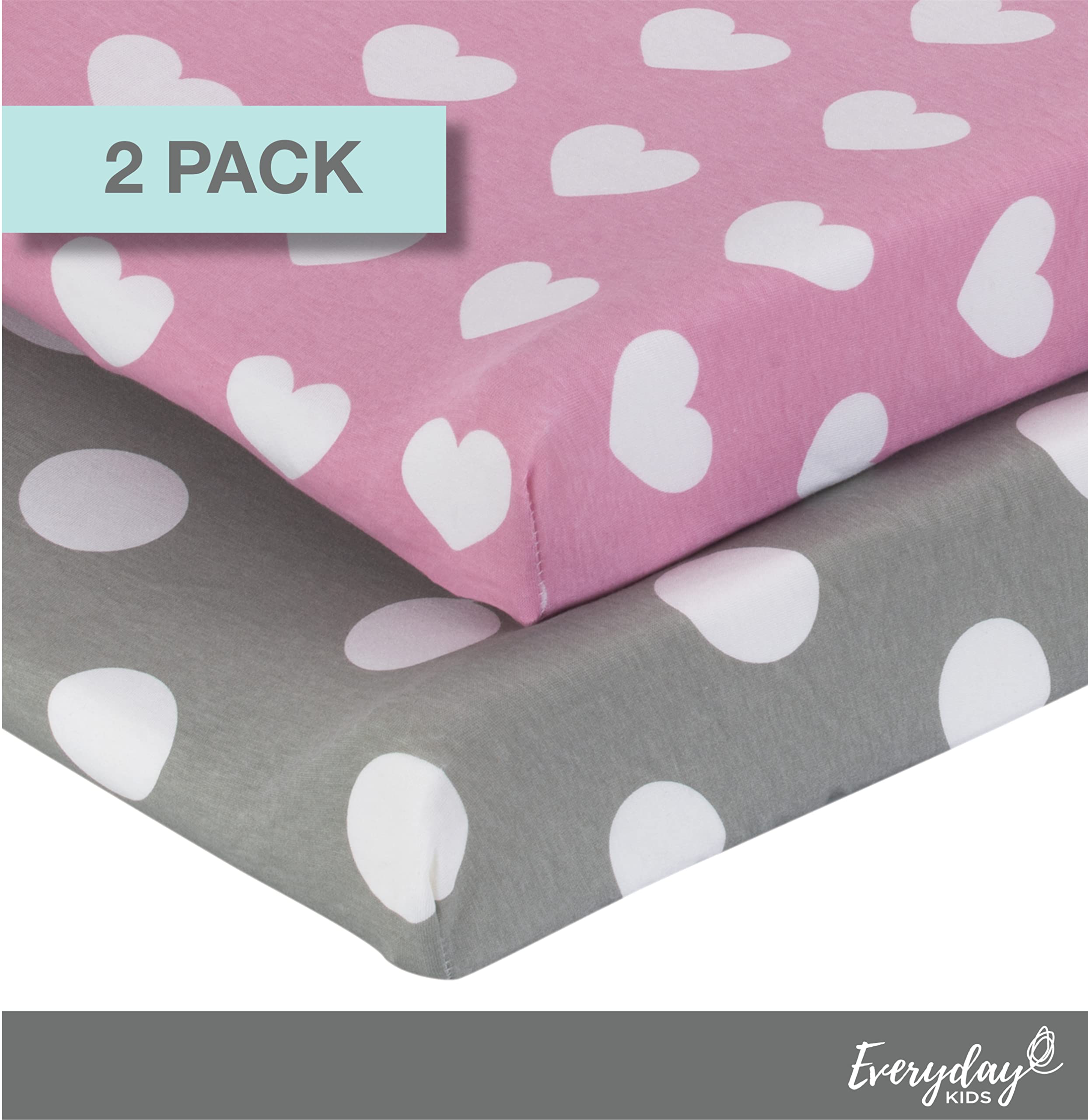 EVERYDAY KIDS changing pad cover machine-washable design for easy nursery laundry