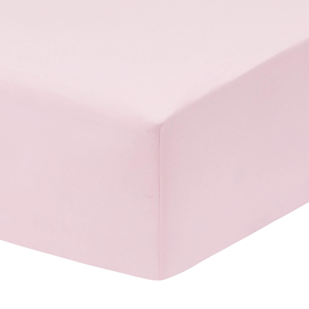 Everyday Kids standard crib sheet fits 52x28 inches with 8-inch deep pockets.