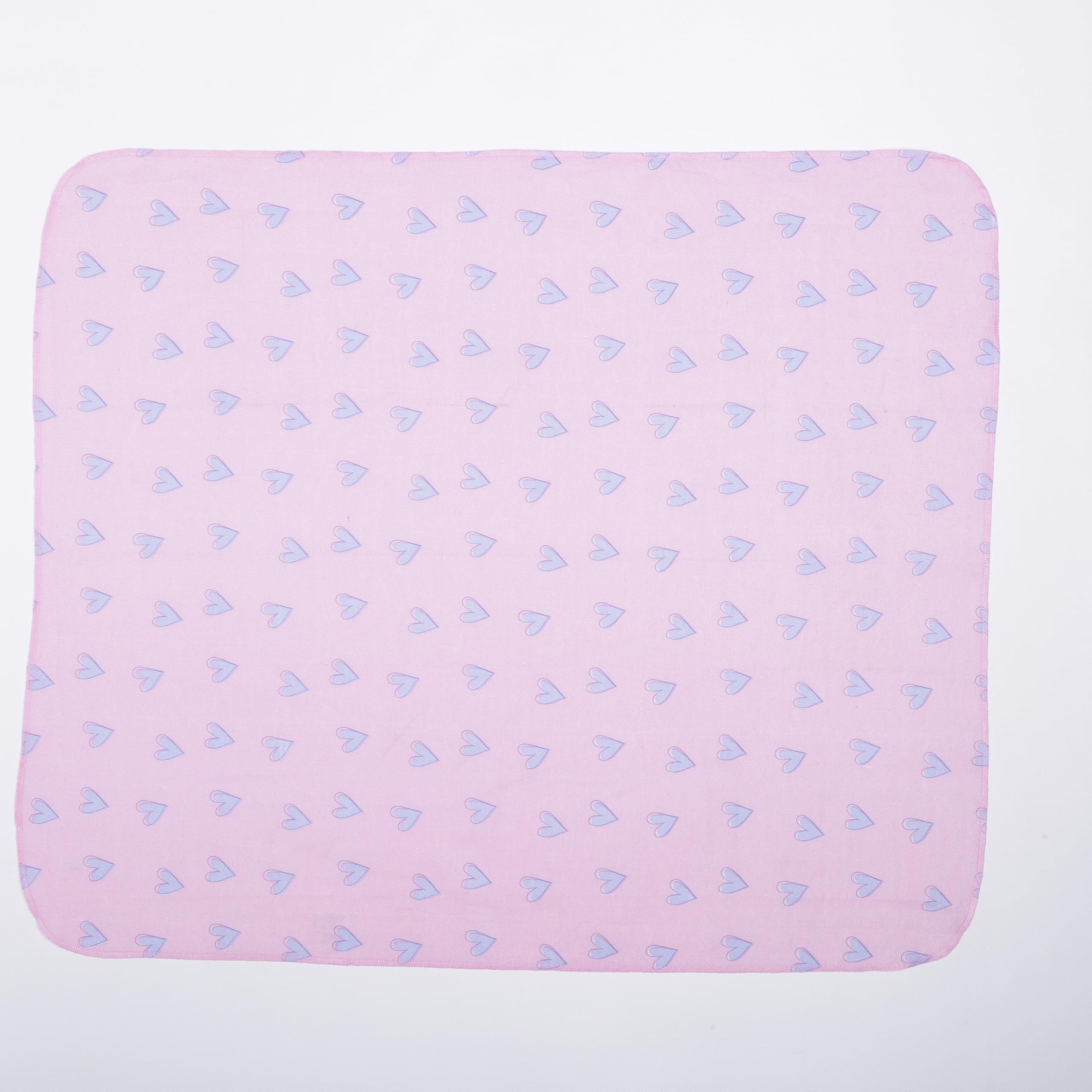 EVERYDAY KIDS diamond-pattern receiving blankets add subtle nursery elegance.