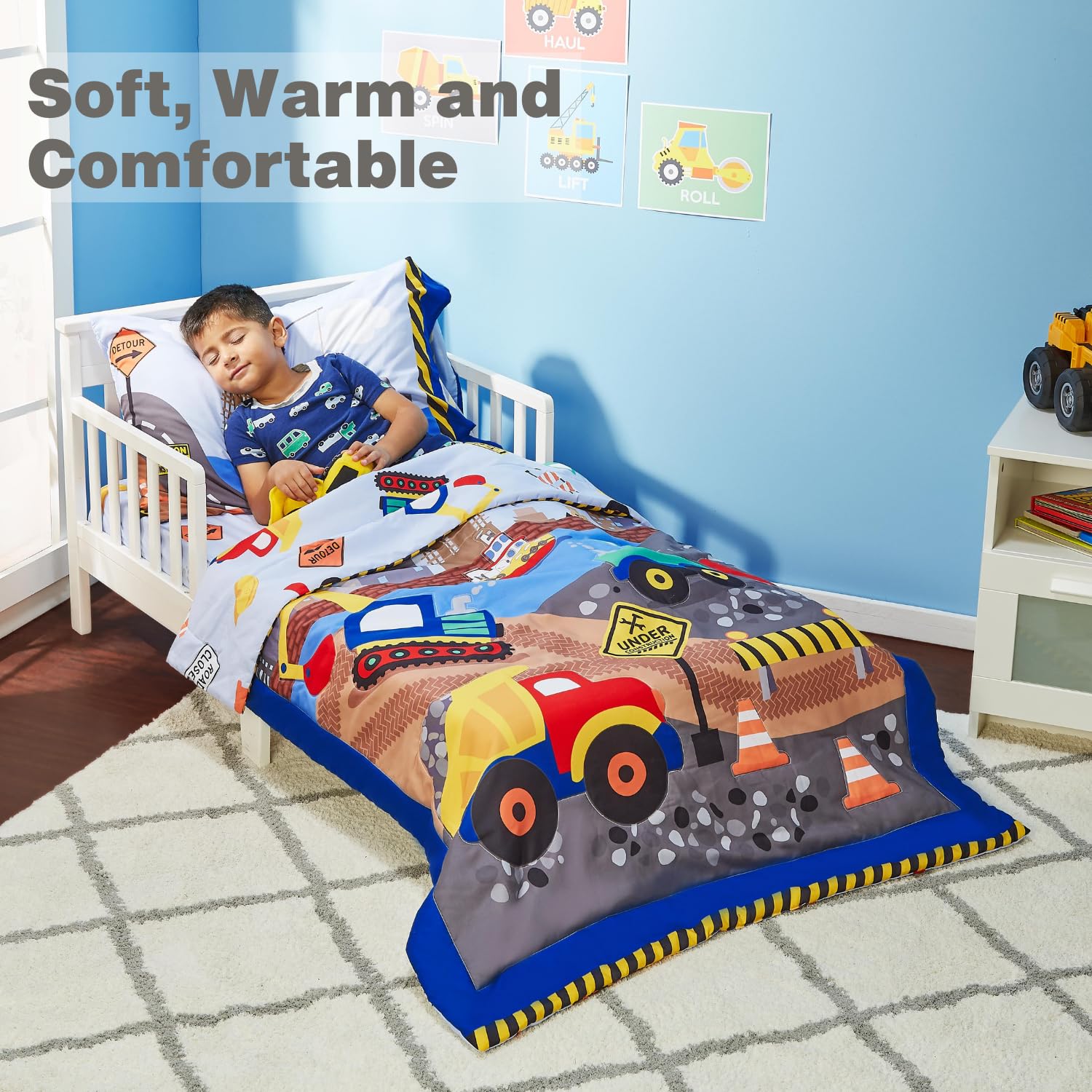 Everyday Kids fabric closeup microfiber emphasizes softness and breathability for restful naps.