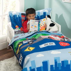 Everyday Kids fire-police-rescue fitted sheet elastic ensures secure toddler fit