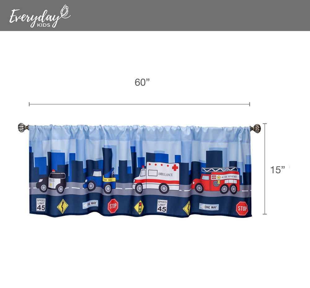 EVERYDAY KIDS valance close-up stitching highlights quality and durability.