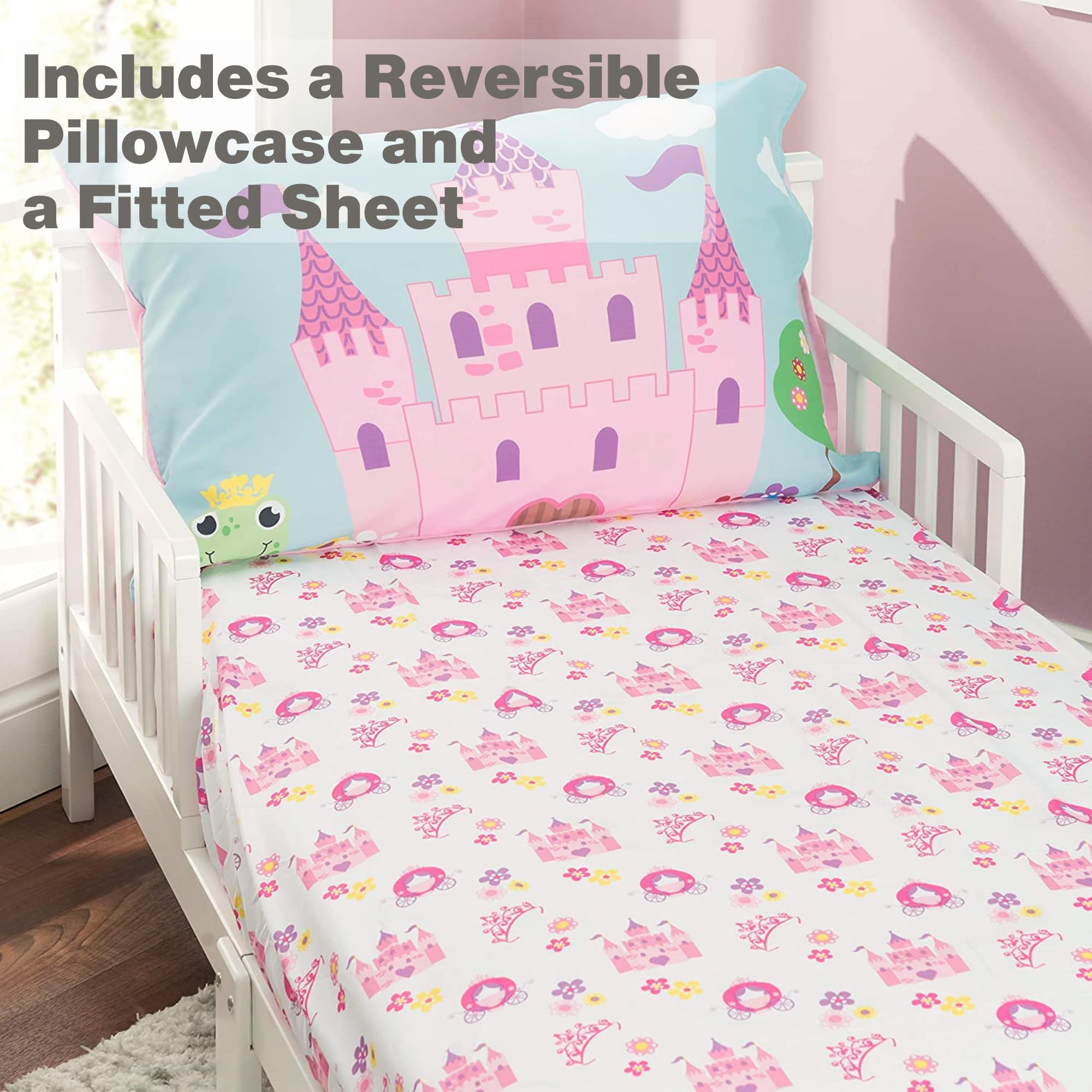EVERYDAY KIDS 52x28 fitted sheet shot shows secure 8-inch pocket fit.