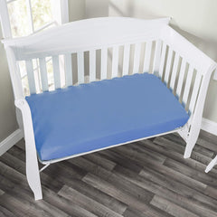 Everyday Kids fitted sheet elastic all around – secure fit on standard crib mattress