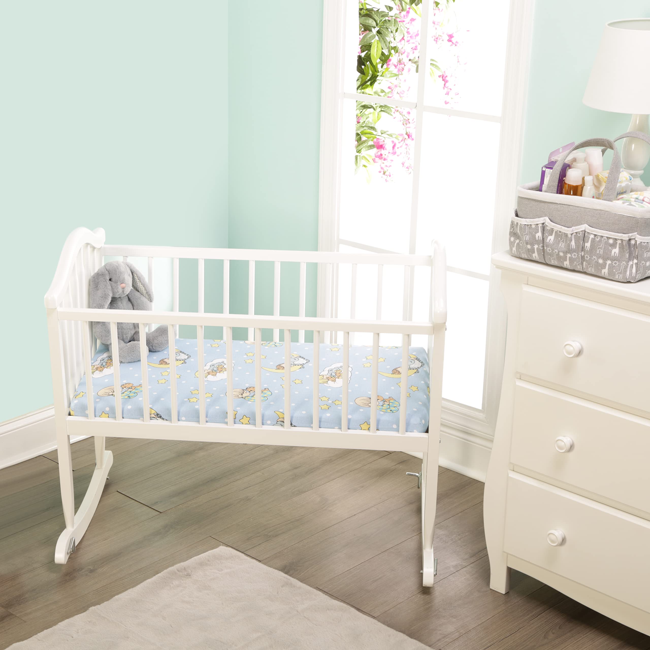 EVERYDAY KIDS jersey cotton sheets deliver breathable comfort for naps and nights.
