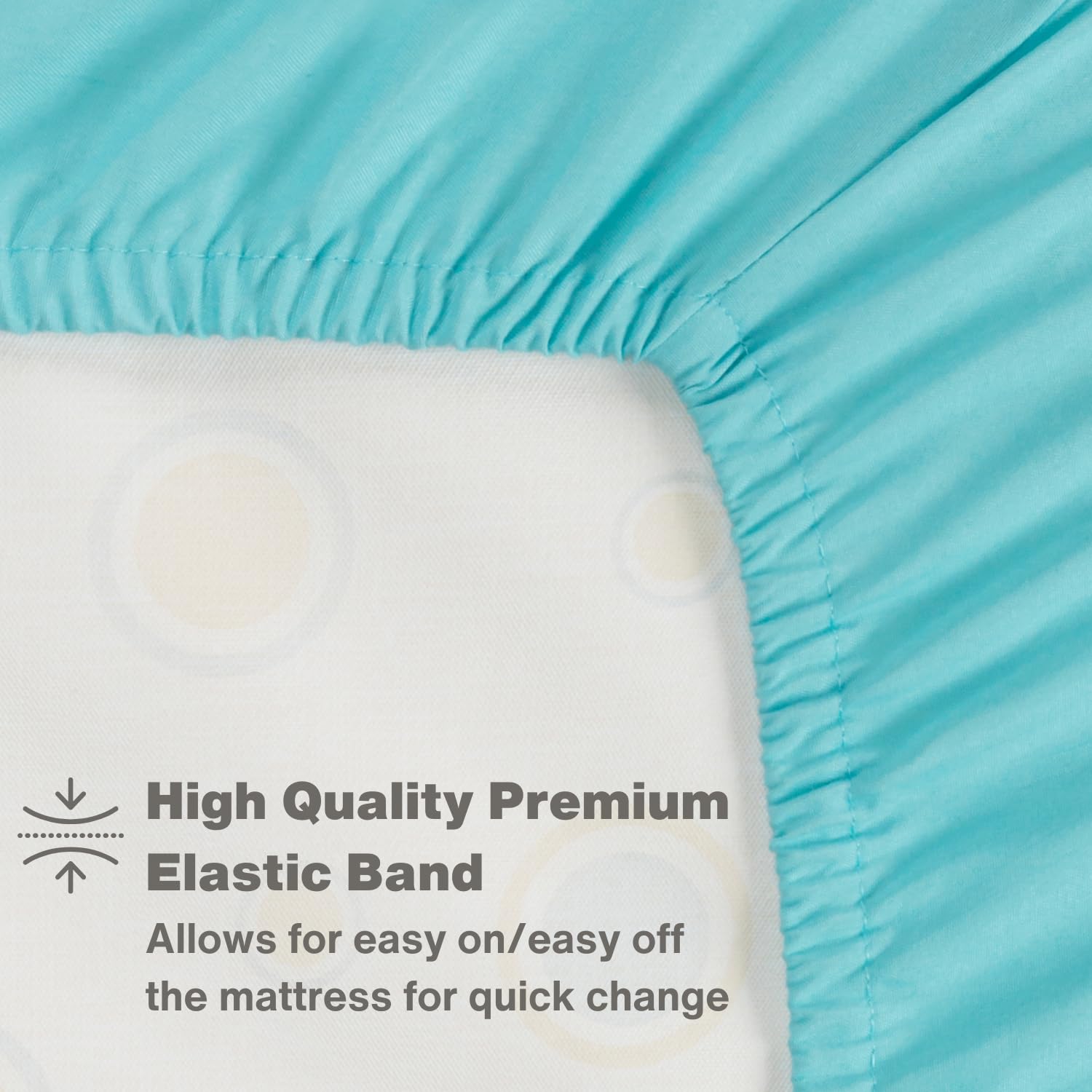 Everyday Kids microfiber weave closeup showing quick-drying and fade resistance.