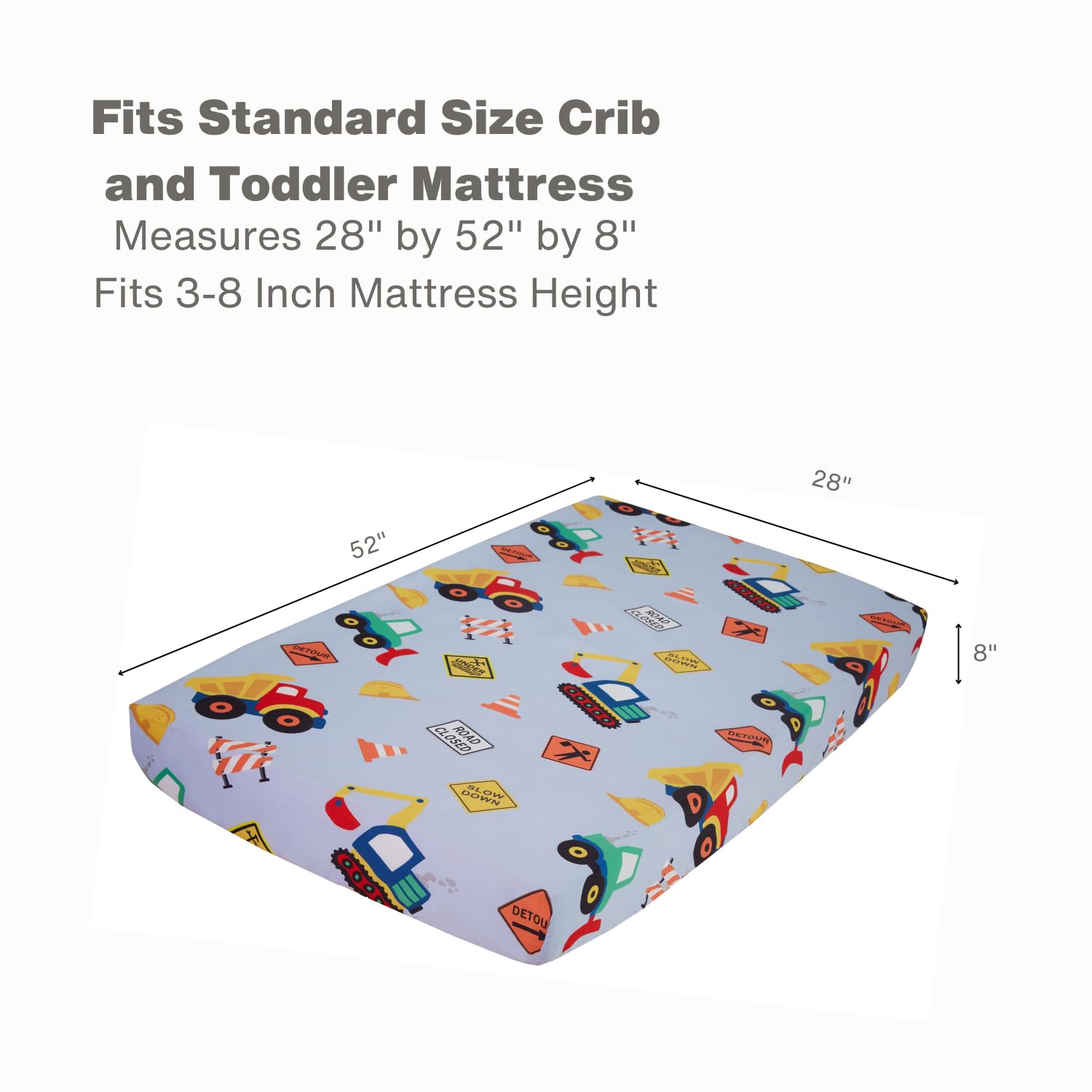 Everyday Kids nursery-sheet-soft-colorful-01 adds vivid color to the crib.