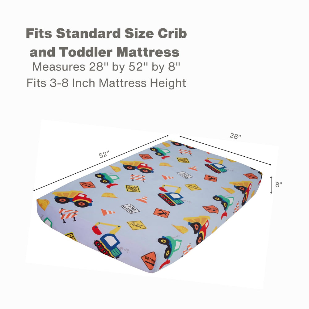 Everyday Kids nursery-sheet-soft-colorful-01 adds vivid color to the crib.