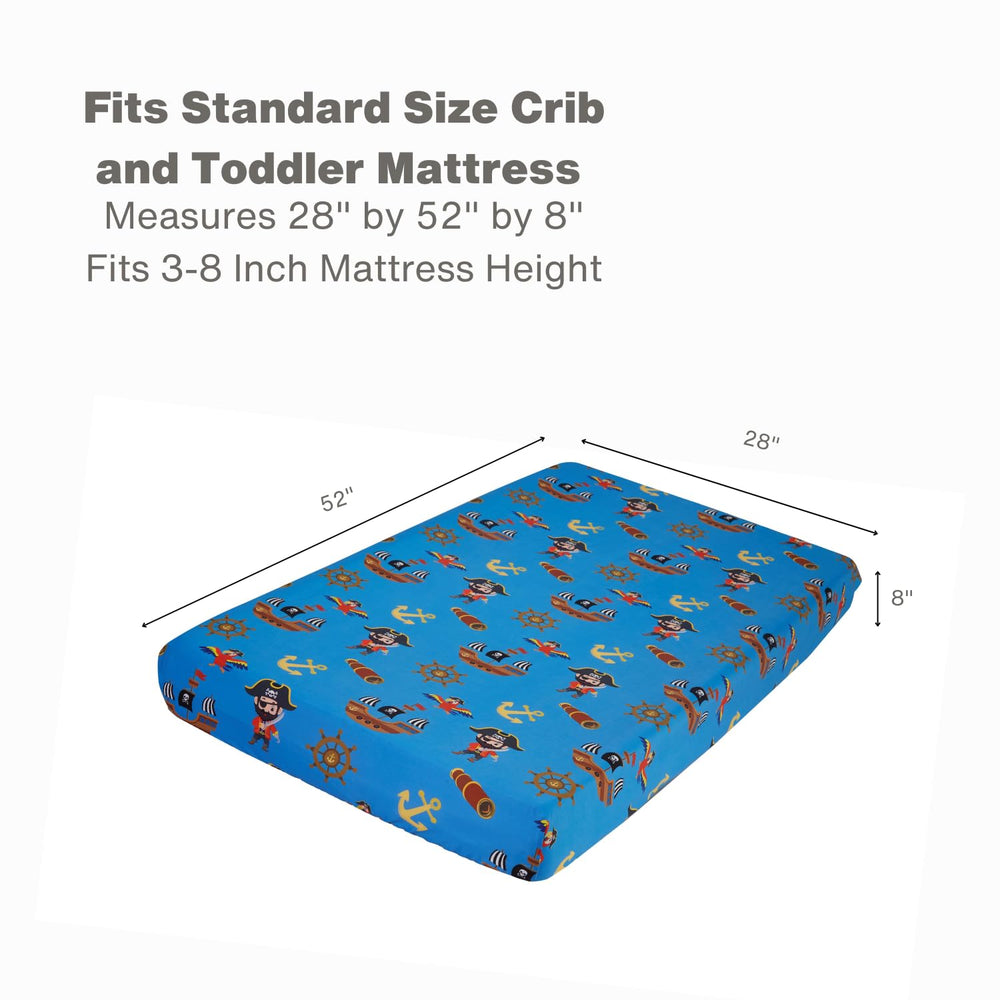 Everyday Kids Pirates Grey bedding collection hints at coordinated nursery styles.