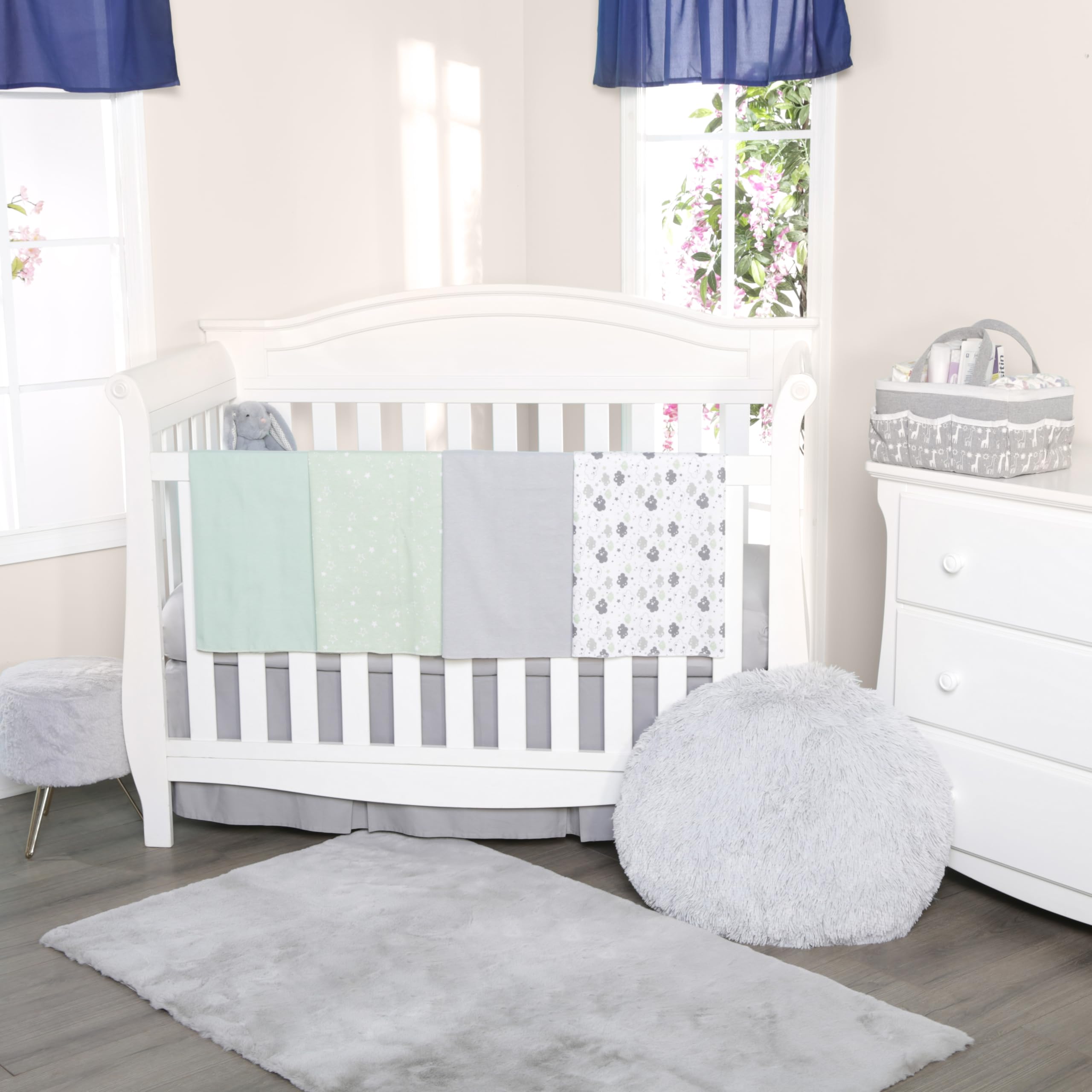 Everyday Kids fabric closeup shows plush cotton flannel and gentle texture.