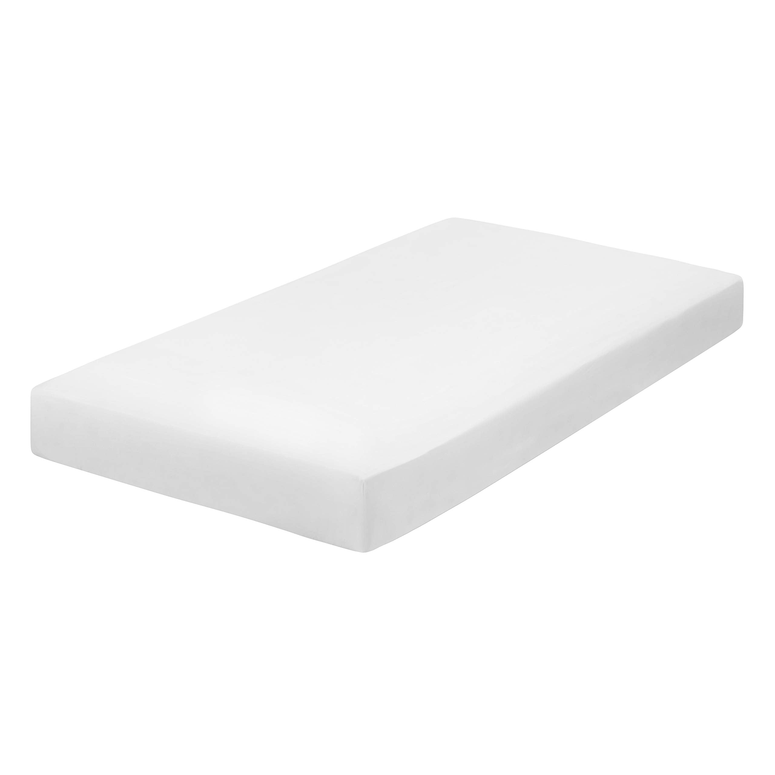 Everyday Kids standard crib mattress 28x52 fit shown with deep pockets and snug corners.