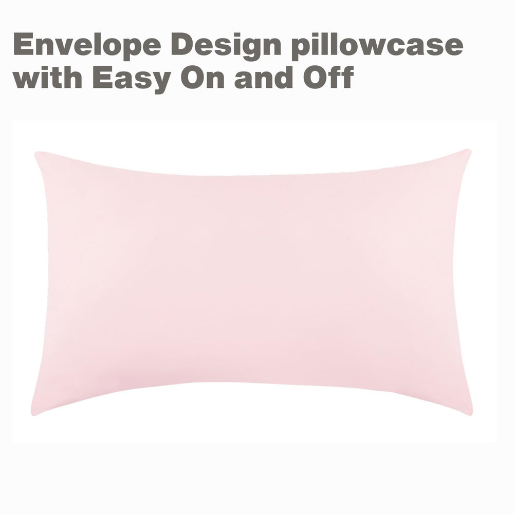 EVERYDAY KIDS solid pink bed montage shows complete toddler bedding for quick bed transitions