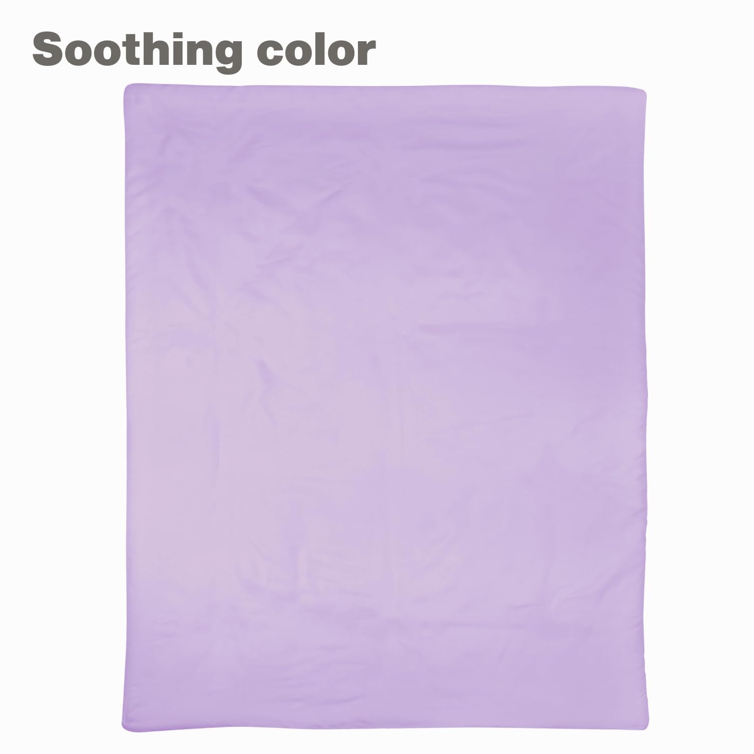 Everyday Kids solid purple care-instructions highlight machine washable convenience for busy families.