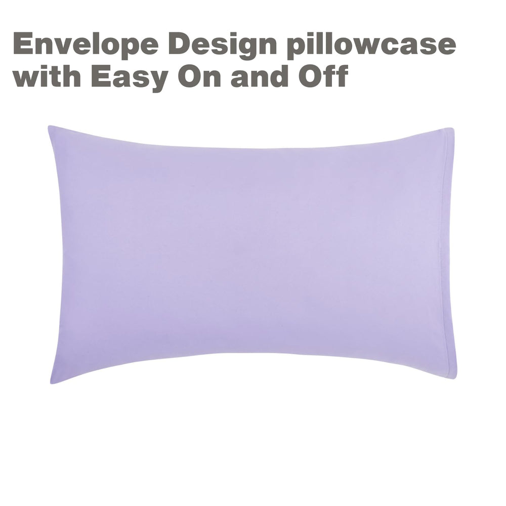 Everyday Kids solid purple fabric emphasizes durability and fade resistance for lasting color.