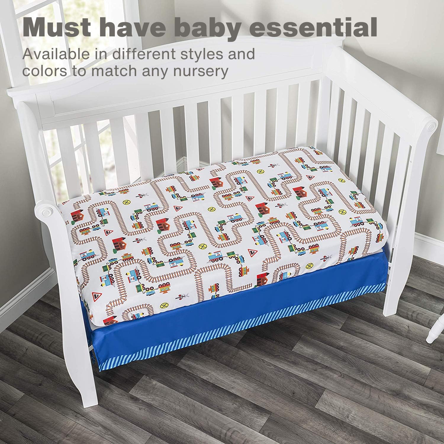 Everyday Kids two-pack crib sheets close-up fabric – soft microfiber for cozy nights