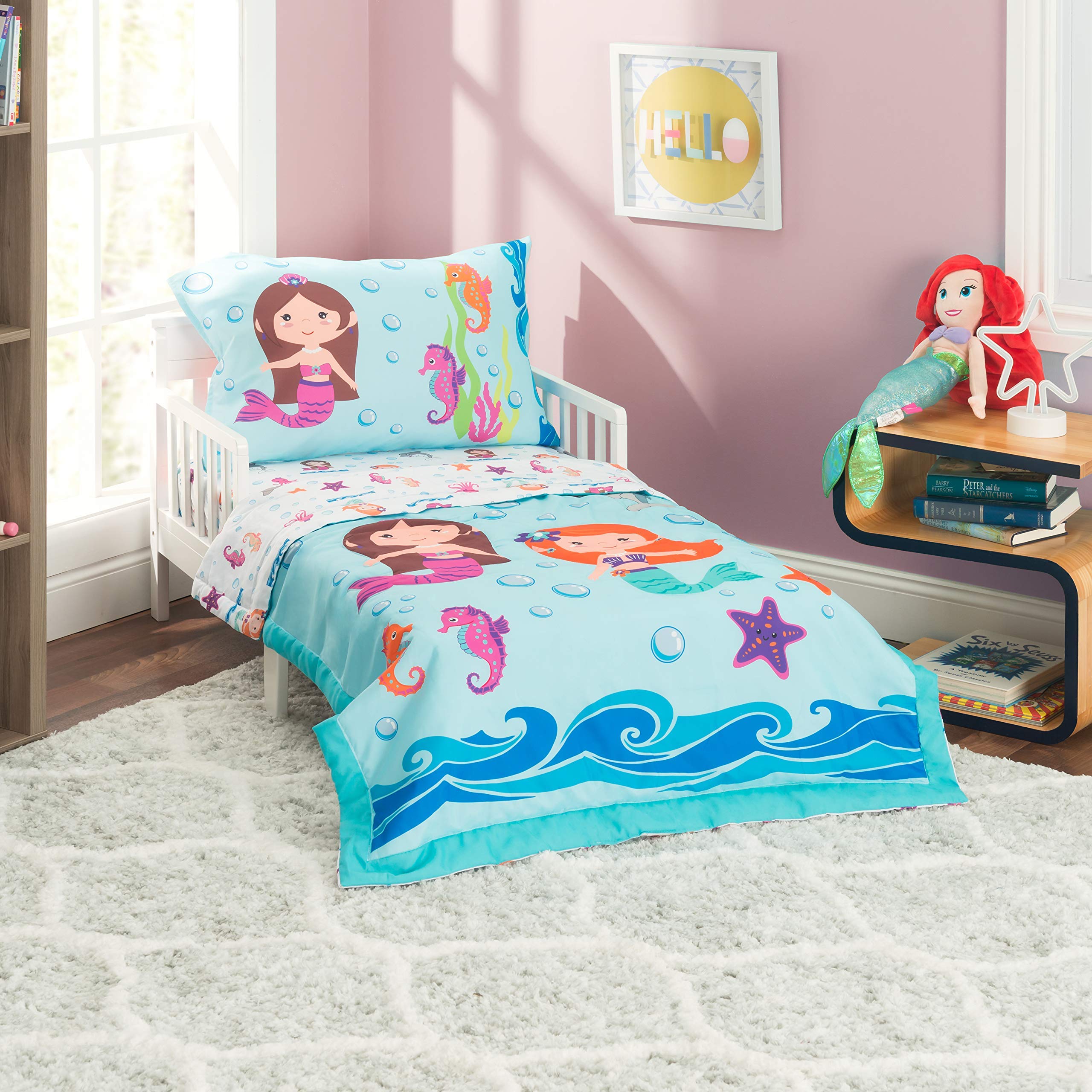 Everyday Kids undersea mermaids comforter close-up for cozy bedtime fun