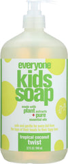 Everyone 3-in-1 Tropical Coconut bottle for simple, gentle all-in-one cleansing.