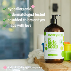 Everyone 3-in-1 Tropical Coconut lather highlights kid-friendly bath-time fun.