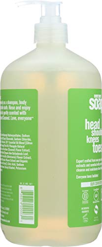 Everyone 3-in-1 Tropical Coconut pump emphasizes easy tub-time bubbles.