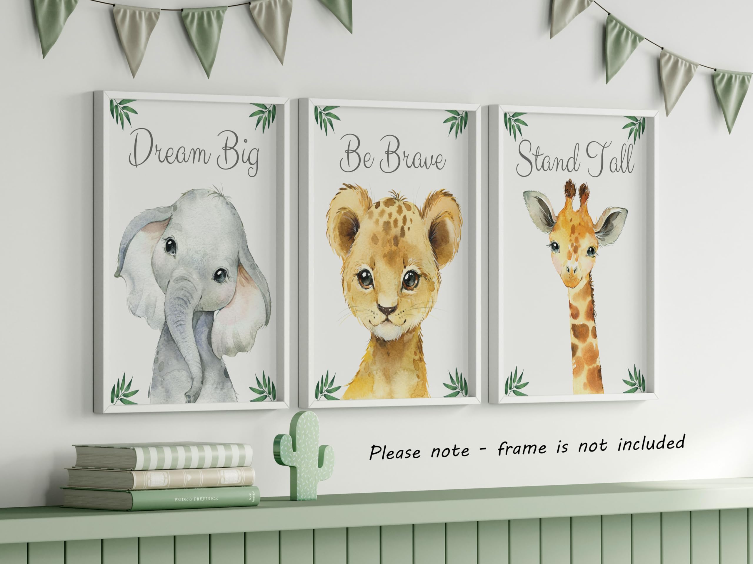 Eviepops Prints baby safari forest poster 8x10 suits modern nursery styling