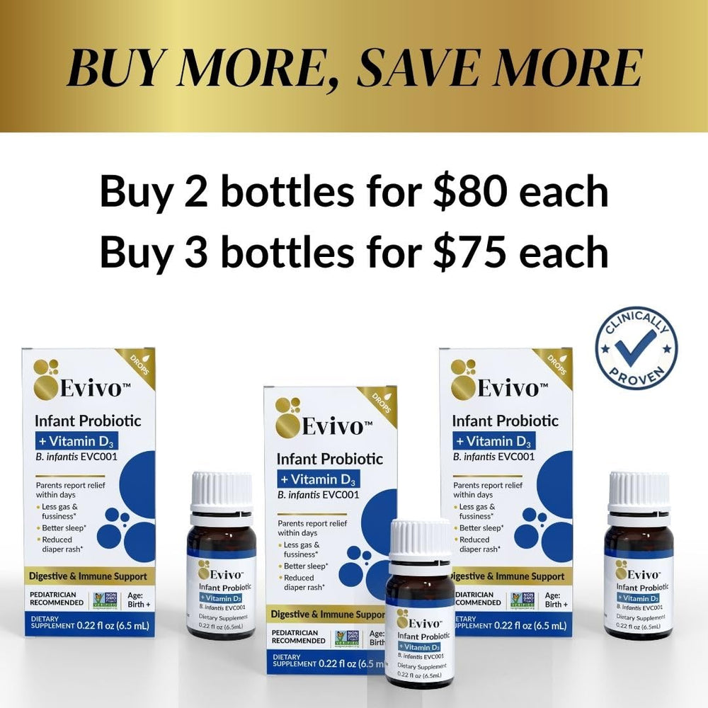 Evivo Infant Probiotic Drops dropper poised for precise dosage