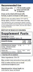 Evivo Infant Probiotic Drops packaging indicating newborn-use