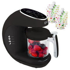 EVLA'S Baby Food Maker front view showcasing an all-in-one appliance for quick homemade meals