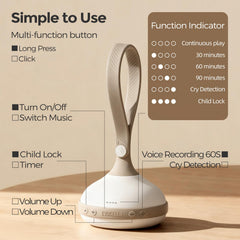 Evoceler auto cry-detection feature demonstrated during a fussy moment