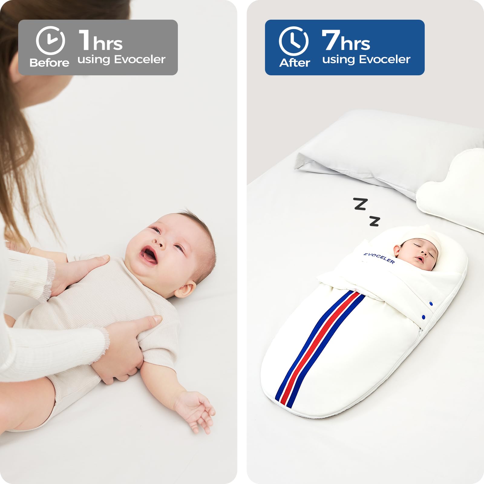 Evoceler Baby Swaddle Sleep Sack makes a thoughtful registry or baby shower gift.
