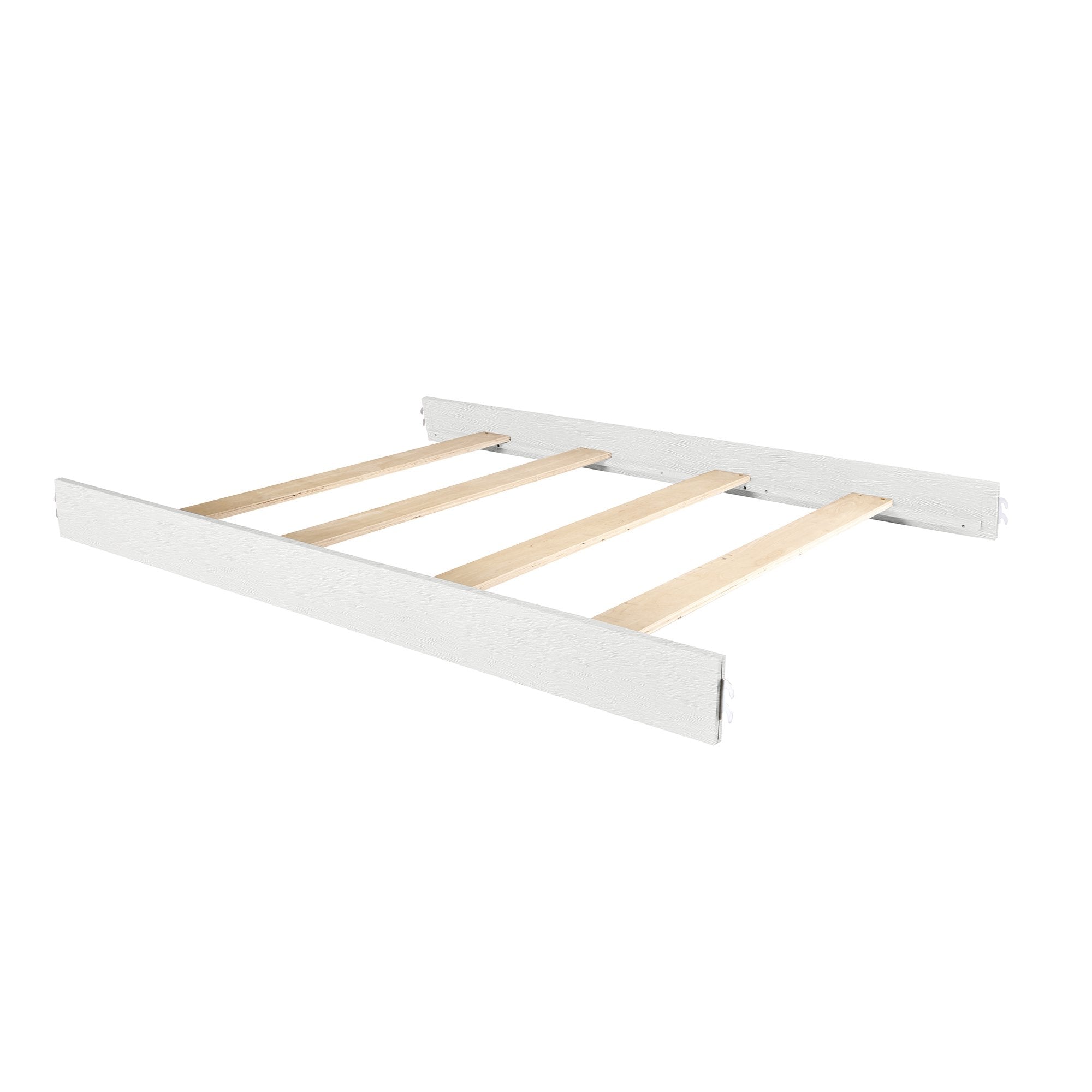 Evolur bed rails assembly shows easy crib-to-bed setup.