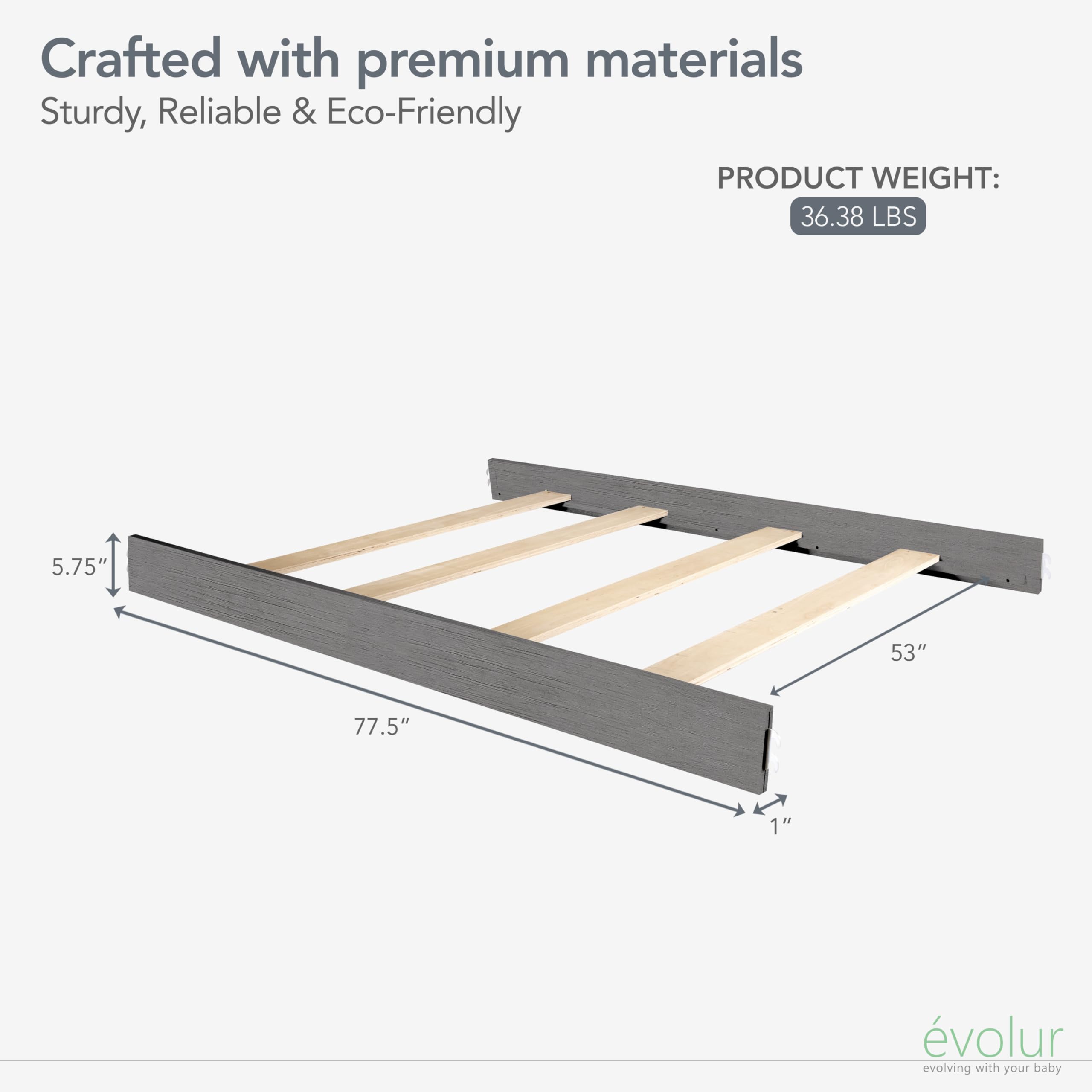 évolur bed rails compatibility with collections demonstrates versatile design across cribs.