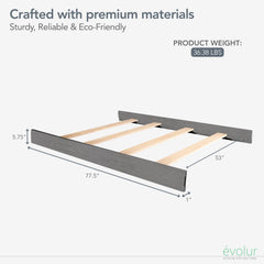 évolur bed rails compatibility with collections demonstrates versatile design across cribs.