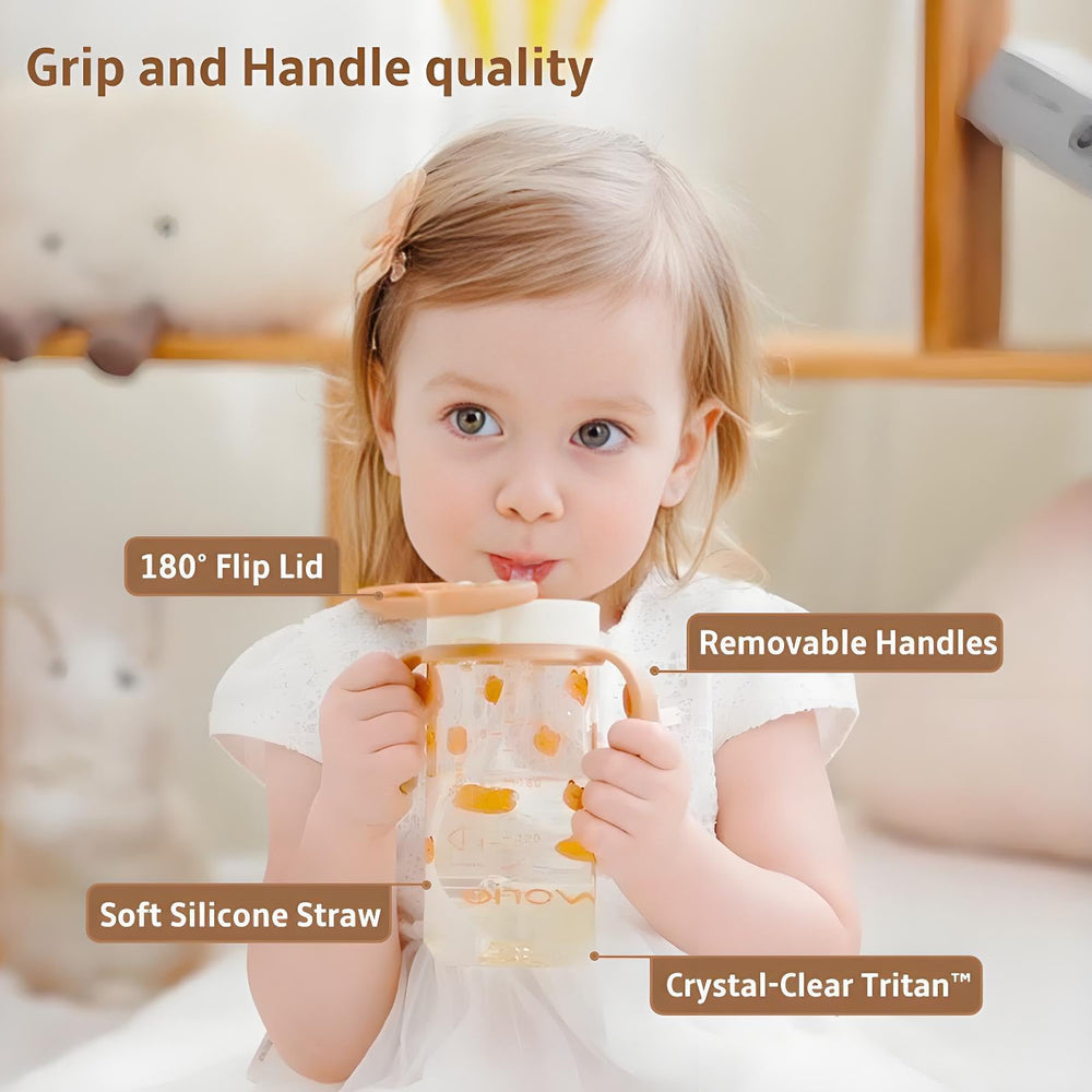 Evorie dishwasher-safe cup shows easy cleaning after busy meal times