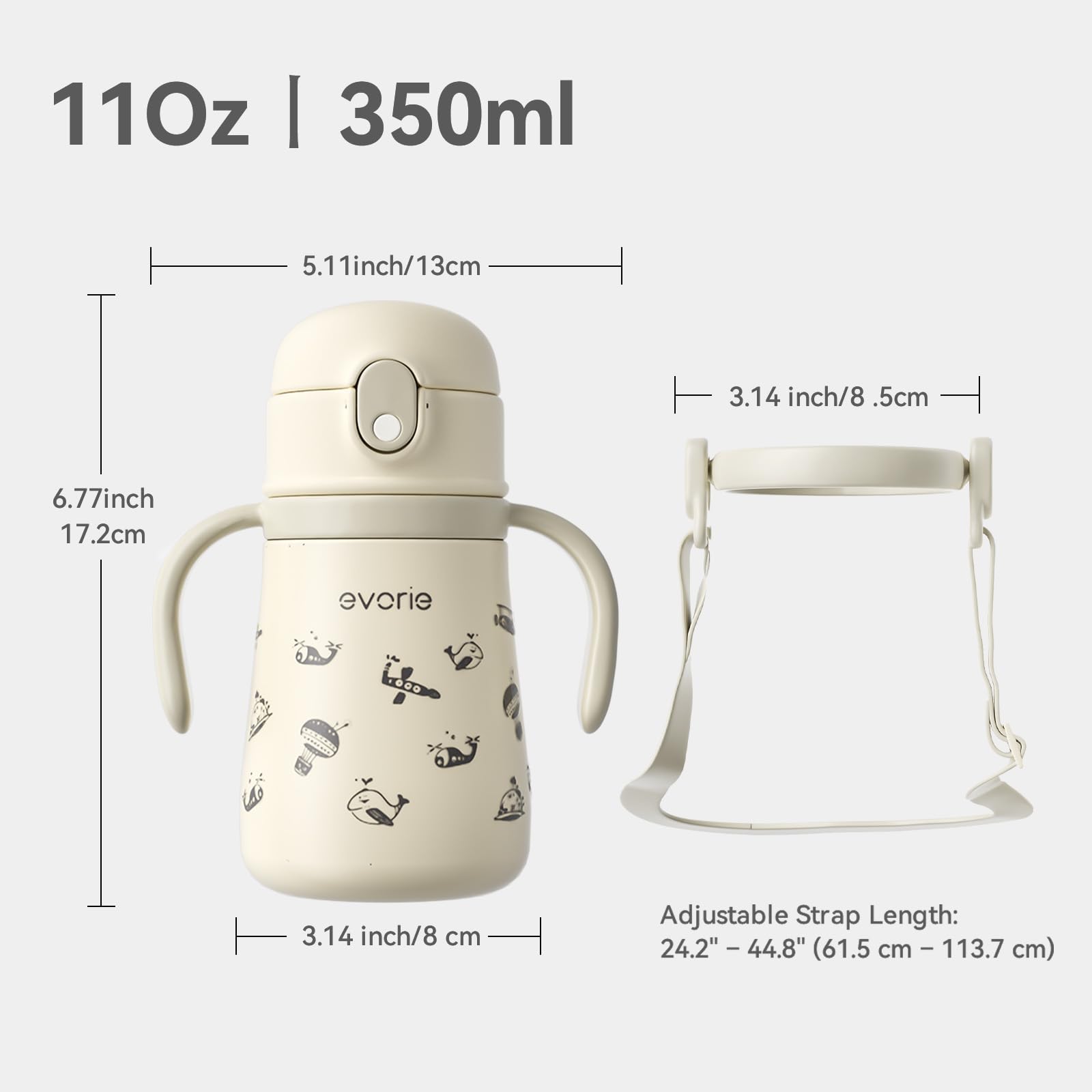 Evorie travel-ready toddler cup in use for on-the-go hydration