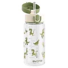 Evorie Tritan 13oz bottle body shows crystal-clear durability for school.