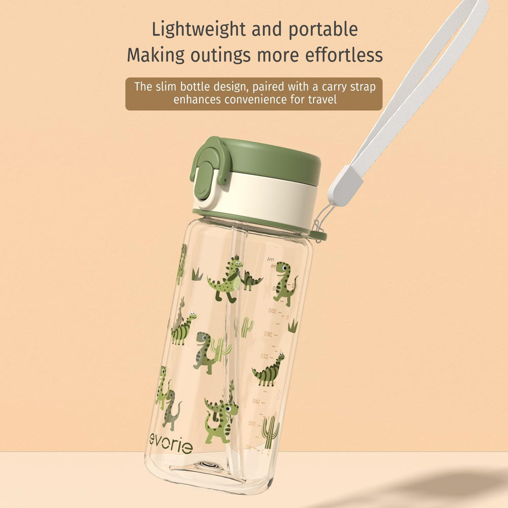 Evorie Tritan kids bottle designed for school, travel, and play.