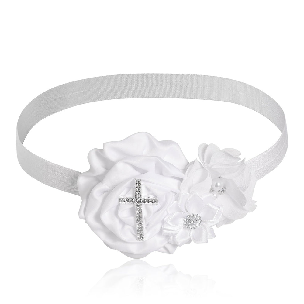 Ewaycom chiffon flower crown headband for newborn photo sessions