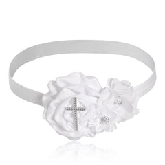 Ewaycom chiffon flower crown headband for newborn photo sessions