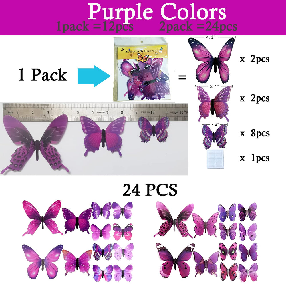 Ewong PVC durable butterflies resist dust, easy to wipe clean