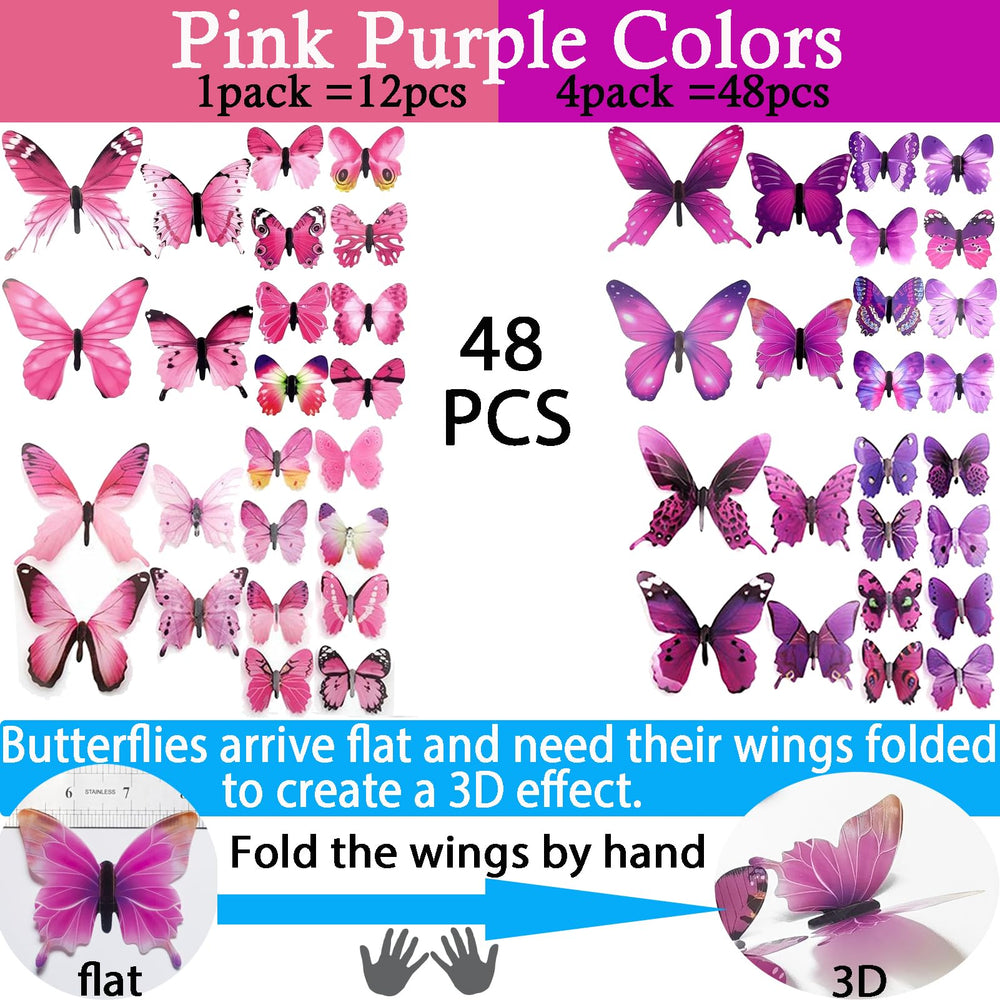 Removable Ewong butterfly wall art that cleans easily without damaging paint on smooth surfaces.
